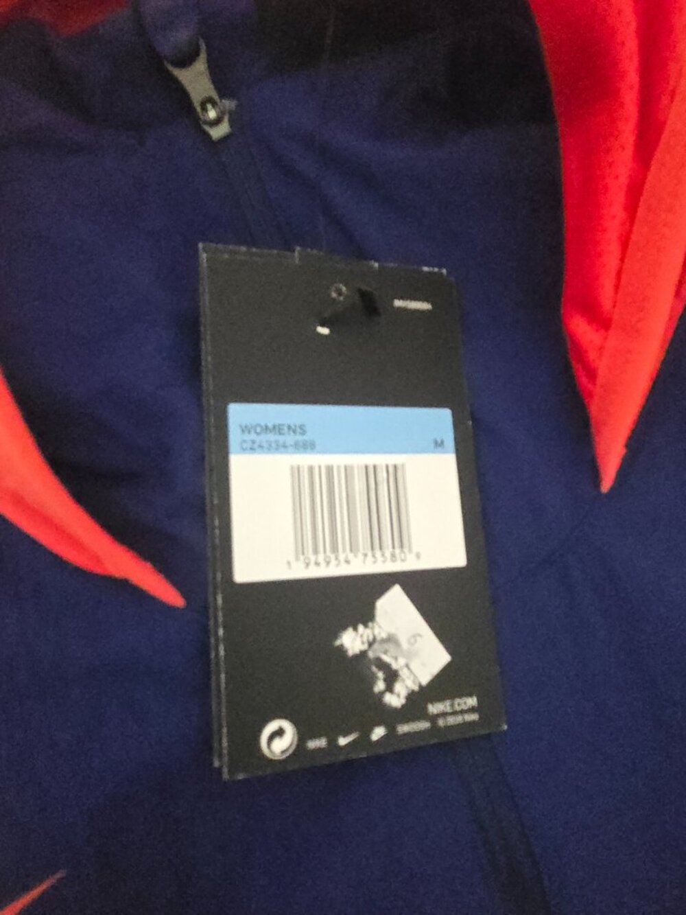 🏷️ Nike USA Soccer Windrunner Jacket Women's Medium NWT Full Zip Hooded Team US - Picture 4 of 10